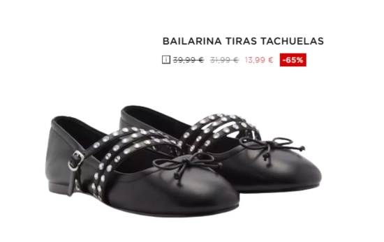 Bailarinas con tachuelas/ MANGO OUTLET Bailarinas con tachuelas/ MANGO OUTLET