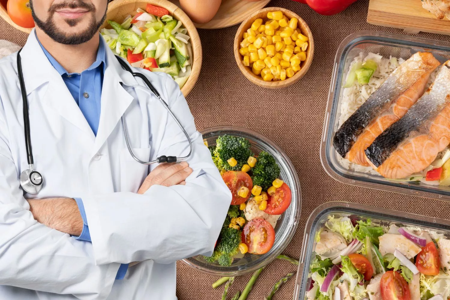 Un médico con la dieta que puede salvar 15 millones de vidas al año/ Montaje Consumidor Global