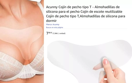 Parches de silicona para pechos/ AMAZON Parches de silicona para pechos/ AMAZON