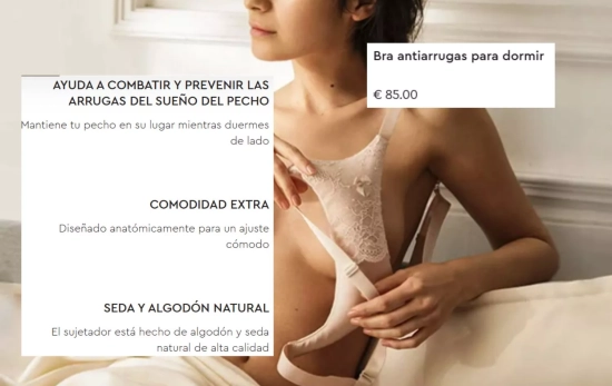 Bra antiarrugas para dormir/ sleepandglow.es Bra antiarrugas para dormir/ sleepandglow.es