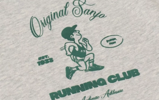 Un diseño en una camiseta de la marca / SANJO Un diseño en una camiseta de la marca / SANJO