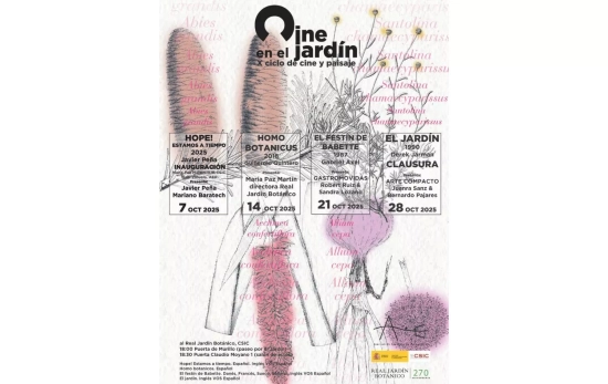 Cartel del ciclo 'Cine en el Jardín' REAL JARDIN BOTANICO Cartel del ciclo 'Cine en el Jardín' REAL JARDIN BOTANICO