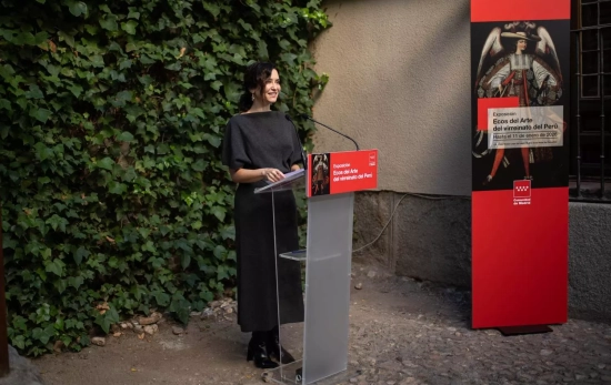 La presidenta de la Comunidad de Madrid, Isabel Díaz Ayuso, interviene durante la inauguración de la La presidenta de la Comunidad de Madrid, Isabel Díaz Ayuso, interviene durante la inauguración de la