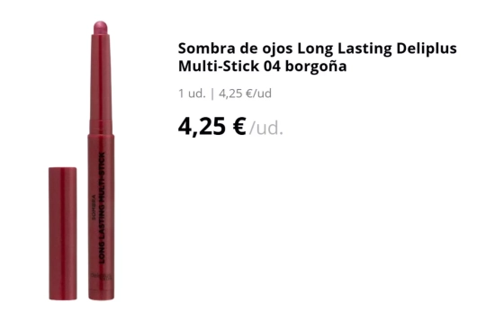 Sombra de ojos Long Lasting Multi-Stick/ MERCADONA Sombra de ojos Long Lasting Multi-Stick/ MERCADONA