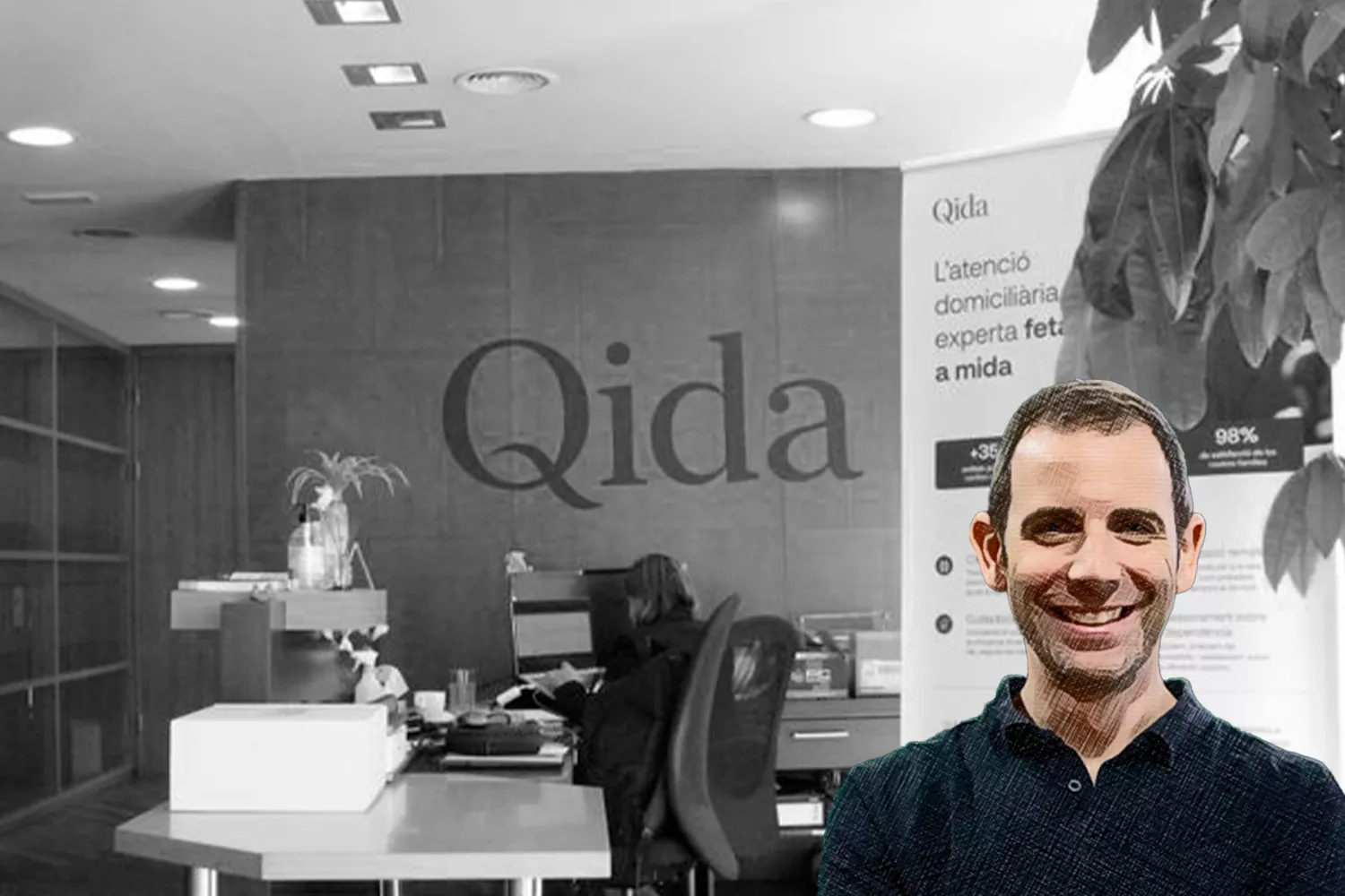 Daniel Alonso, responsable del desarrollo tecnológico de Qida / Fotomontaje CG Daniel Alonso, responsable del desarrollo tecnológico de Qida / Fotomontaje CG