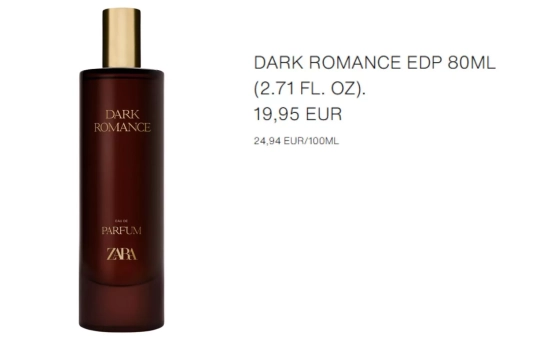 DARK ROMANCE/ ZARA