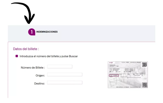 Formulario de indemnización de Renfe/ RENFE Formulario de indemnización de Renfe/ RENFE