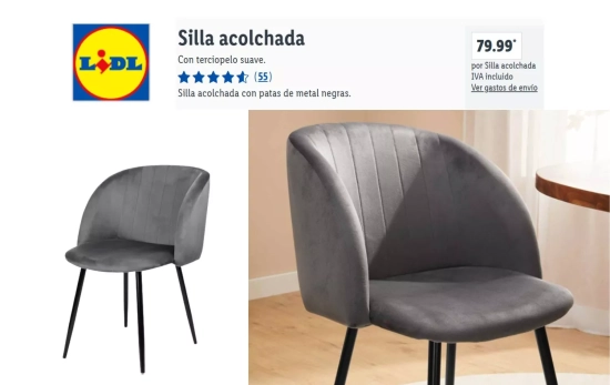 Silla acolchada/ LIDL Silla acolchada/ LIDL