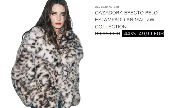 Abrigo de pelo rebajado /ZARA Abrigo de pelo rebajado /ZARA