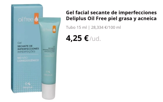 Gel facial secante/ MERCADONA Gel facial secante/ MERCADONA