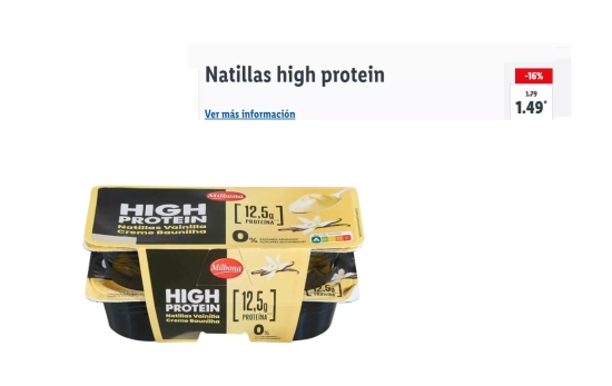 Natillas de proteínas/ LIDL Natillas de proteínas/ LIDL