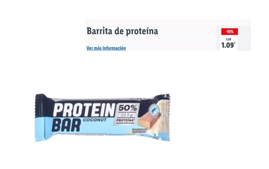 Barrita de proteínas/ LIDL Barrita de proteínas/ LIDL