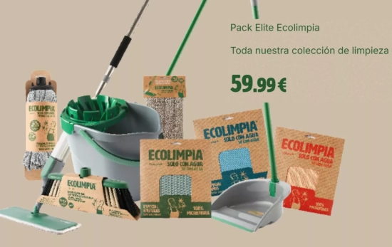 Pack de productos limpiadores respetuosos con el medio ambiente/ ECOLIMPIA 
