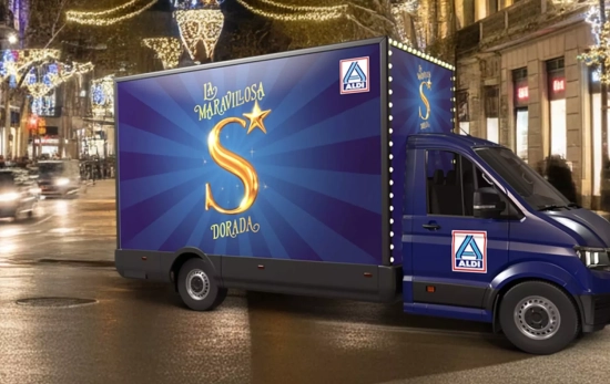 Una imagen promocional de la campaña de Aldi Una imagen promocional de la campaña de Aldi
