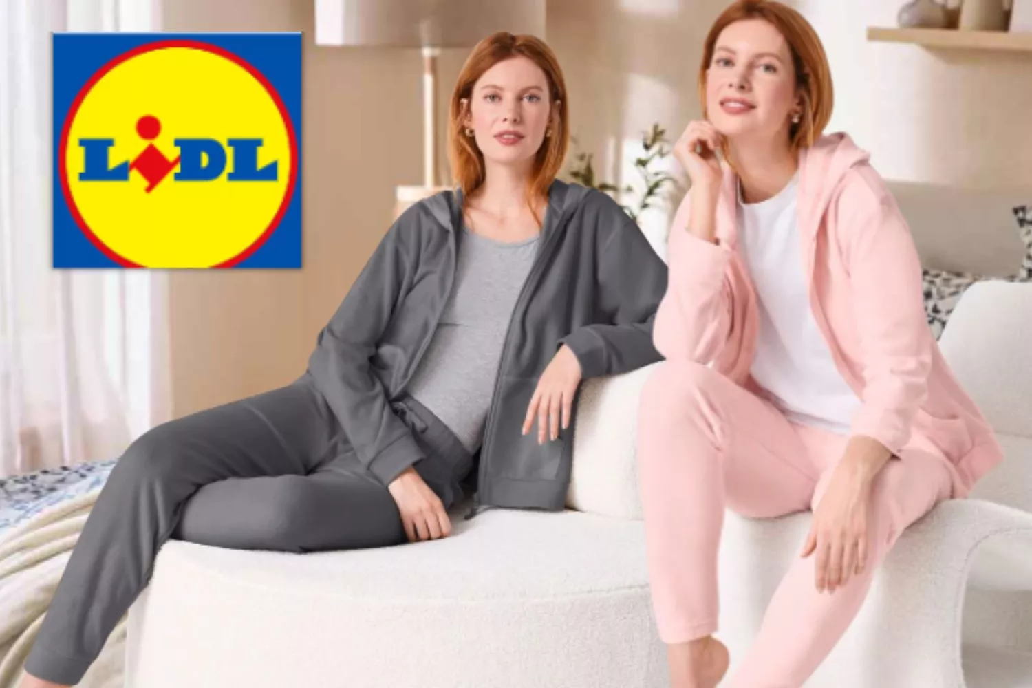 El logo de Lidl y dos personas con ropa de la cadena de supermercados alemana / Montaje Consumidor Global El logo de Lidl y dos personas con ropa de la cadena de supermercados alemana / Montaje Consumidor Global