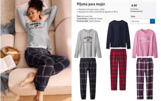 Pijama para mujer/ LIDL Pijama para mujer/ LIDL