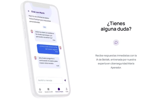 mARÍA, la IA de BeValk/ CEDIDA mARÍA, la IA de BeValk/ CEDIDA