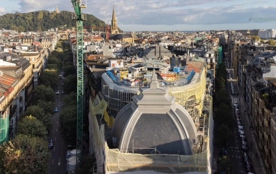 Cúpula del nuevo Hotel Bellas Artes de San Sebastián SADE EP