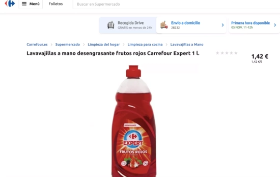 Lavavajillas a mano seleccionado por la IA como mejor producto de Carrefour / CARREFOUR