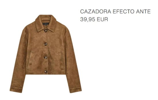 Chaqueta antelina/ ZARA Chaqueta antelina/ ZARA