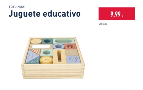 Juguete educativo Montessori/ ALDI