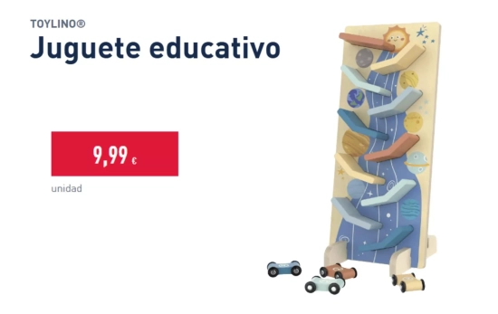 Juguete en madera/ ALDI