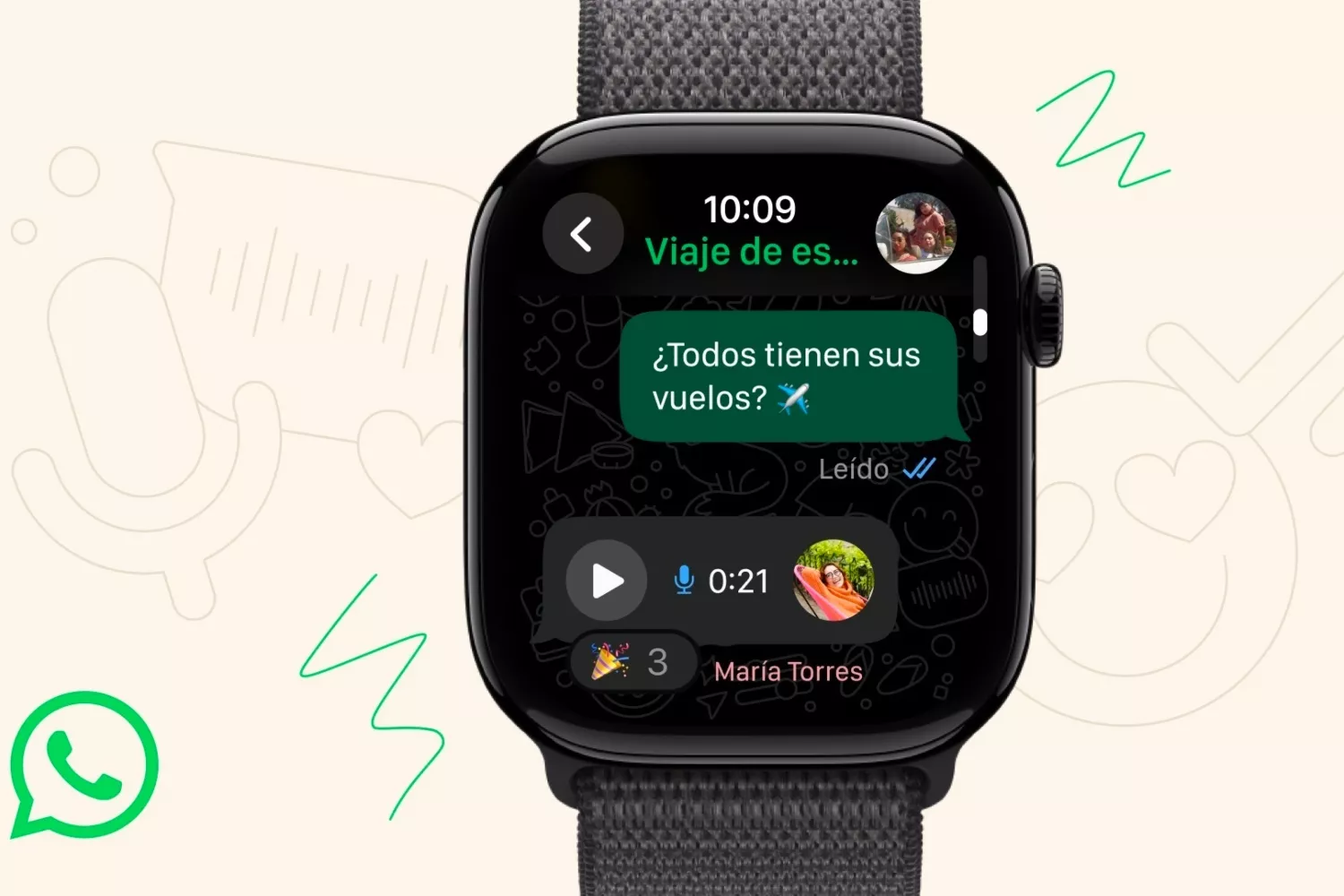 La aplicación de WhatsApp para Apple Watch / META - EP La aplicación de WhatsApp para Apple Watch / META - EP