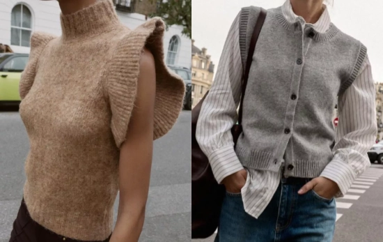 Chaleco punto, la tendencia viral del otoño 2025/ ZARA