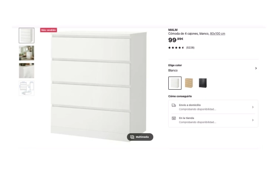 Cómoda Malm de Ikea / IKEA Cómoda Malm de Ikea / IKEA