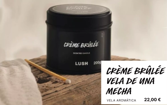 Crème Brûlée Vela de una mecha/ MERCADONA