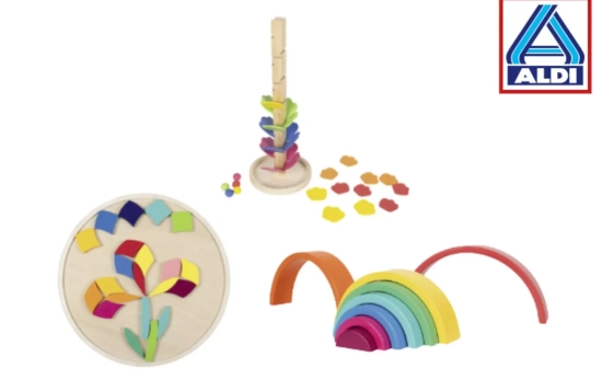 Juguetes arcoiris/ ALDI