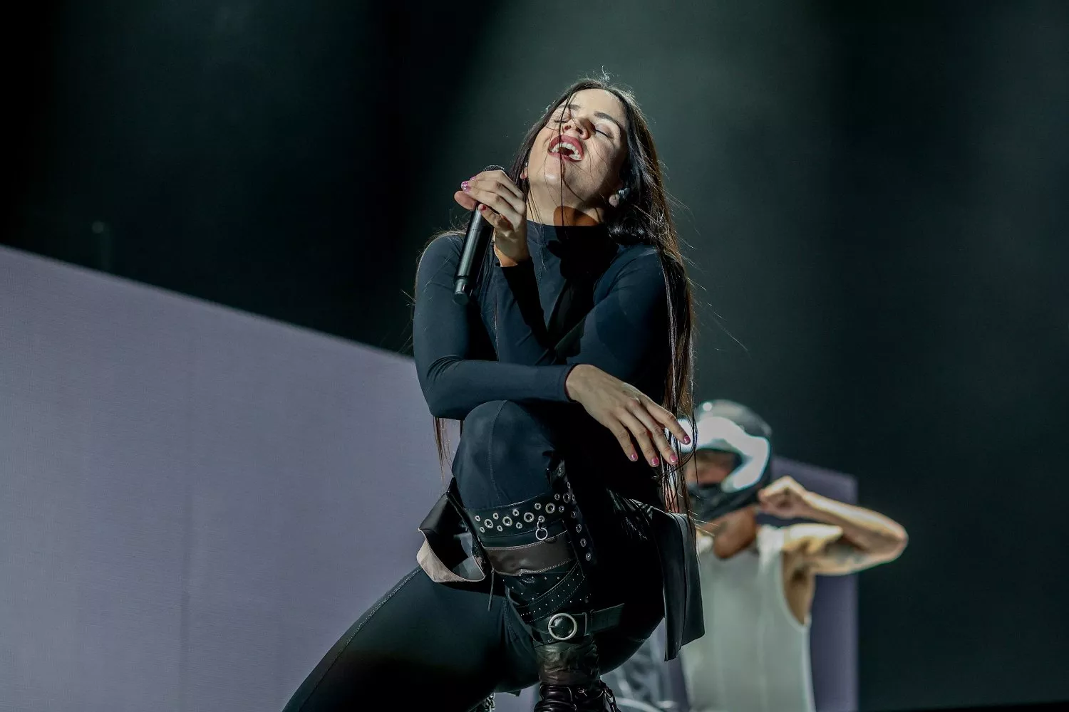 La cantante Rosalía actúa durante el Primavera Sound