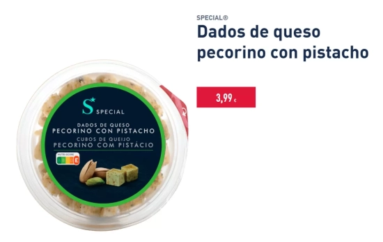 Dados de queso pecorino/ ALDI Dados de queso pecorino/ ALDI