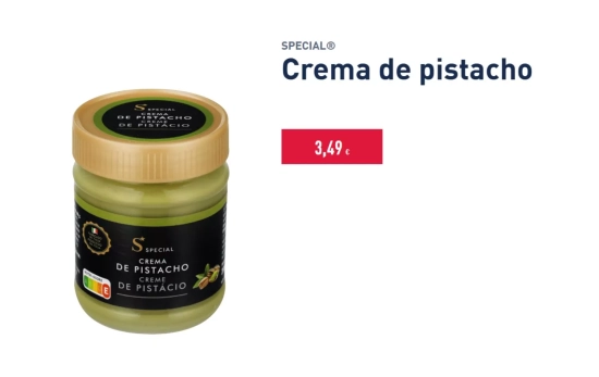 Crema de pistachos/ ALDI Crema de pistachos/ ALDI
