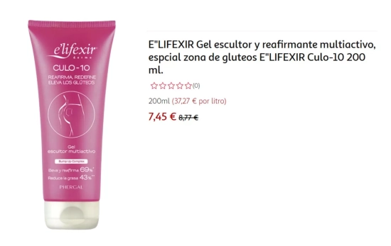E"LIFEXIR Gel escultor y reafirmante/ ALCAMPO