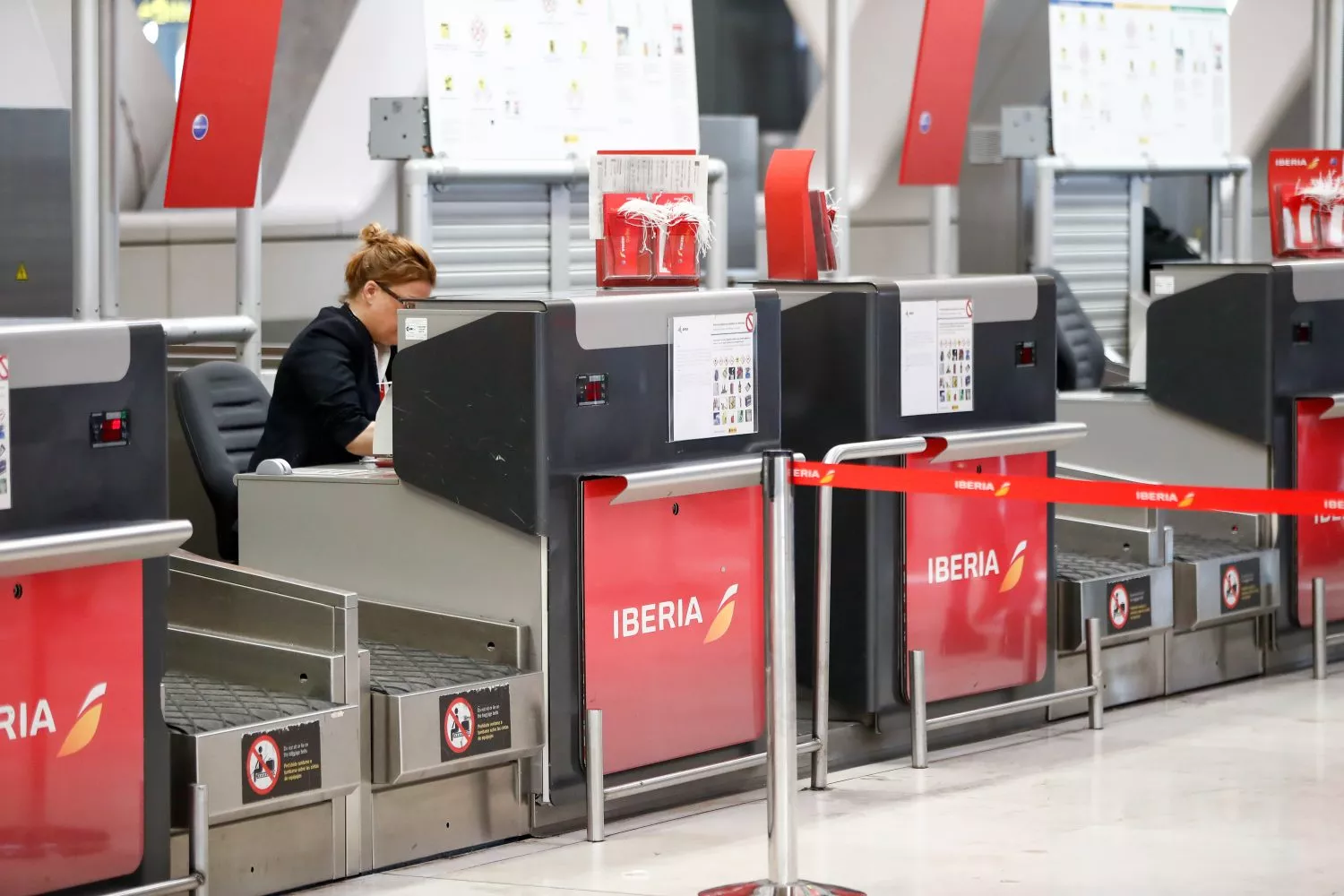 Un punto de facturación de Iberia / Óscar J.Barroso - EP