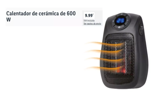 Calefactor cerámico/ LIDL Calefactor cerámico/ LIDL