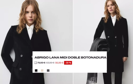 Abrigo lana/ MANGO OUTLET Abrigo lana/ MANGO OUTLET