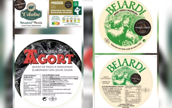 Las etiquetas de los productos afectados CG AESAN Las etiquetas de los productos afectados CG AESAN