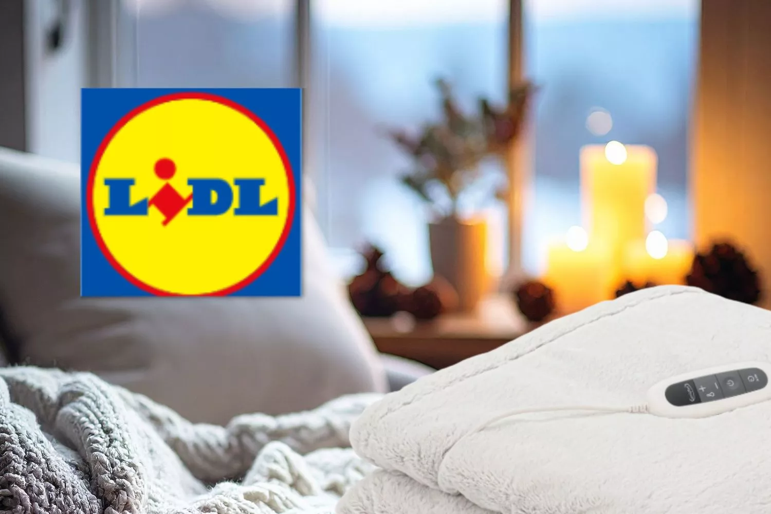 Vuelve la manta más vendida de la temporada regresa a Lidl por menos de 6 euros/ Montaje Consumidor Global