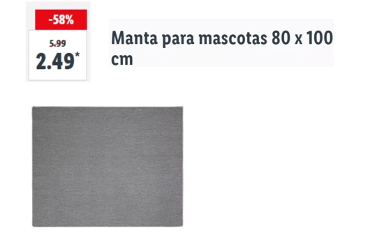 Manta para mascotas/ LIDL Manta para mascotas/ LIDL