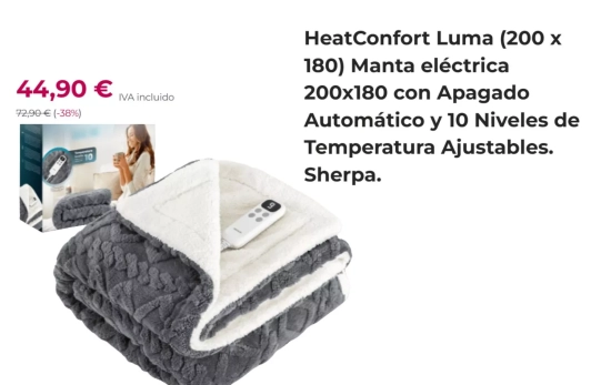 Manta térmica / CECOTEC Manta térmica / CECOTEC