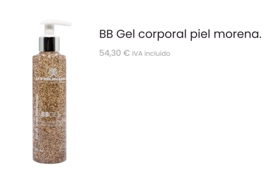 BB Gel corporal piel morena/ COSMESTETICA BB Gel corporal piel morena/ COSMESTETICA