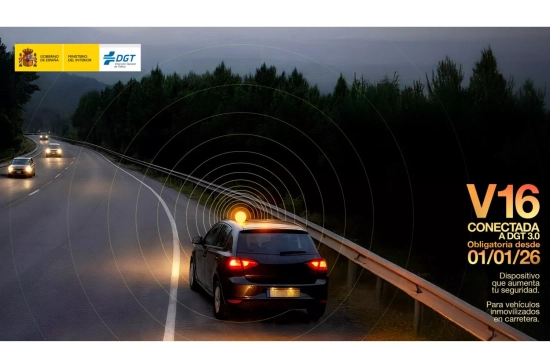 Una imagen que muestra el funcionamiento de la baliza / DGT