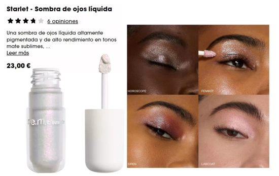 Sombra irisada/ RAREBEAUTY SEPHORA