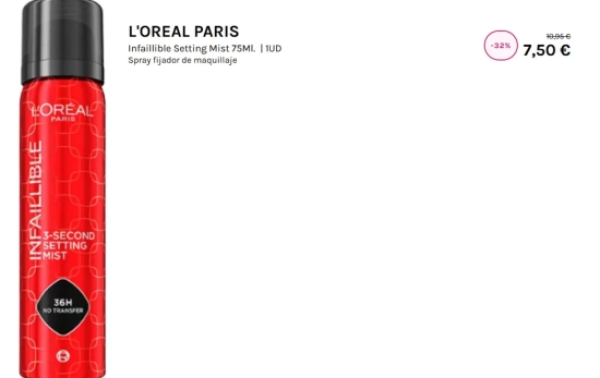 Spray fijador L'Oreal / DRUNI
