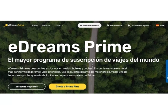 Una imagen de la web de eDreams / EDREAMS Una imagen de la web de eDreams / EDREAMS