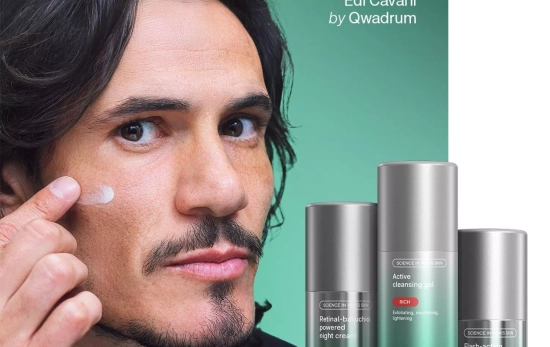 La imagen promocional con Edinson Cavani