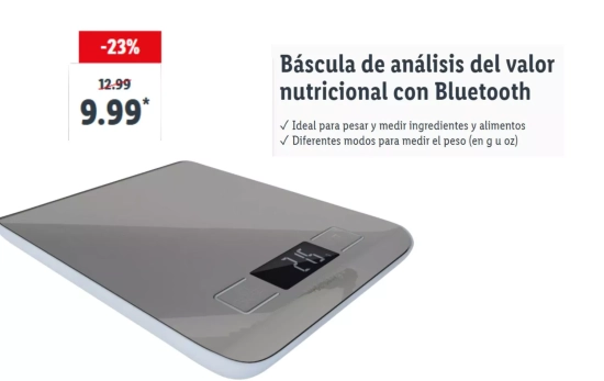 Báscula de análisis de los alimentos/ LIDL