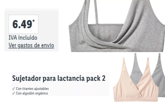 Sujetador de lactancia/ LIDL